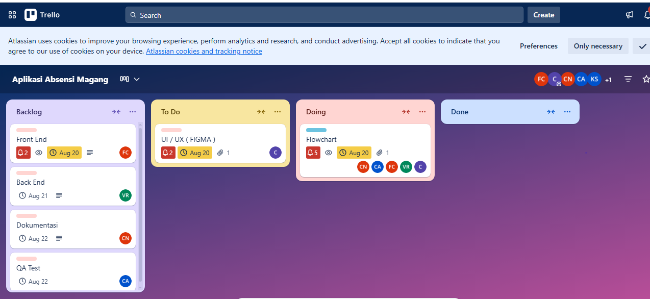 Workflow Kolaboratif dengan Trello, Github dan Discord.
