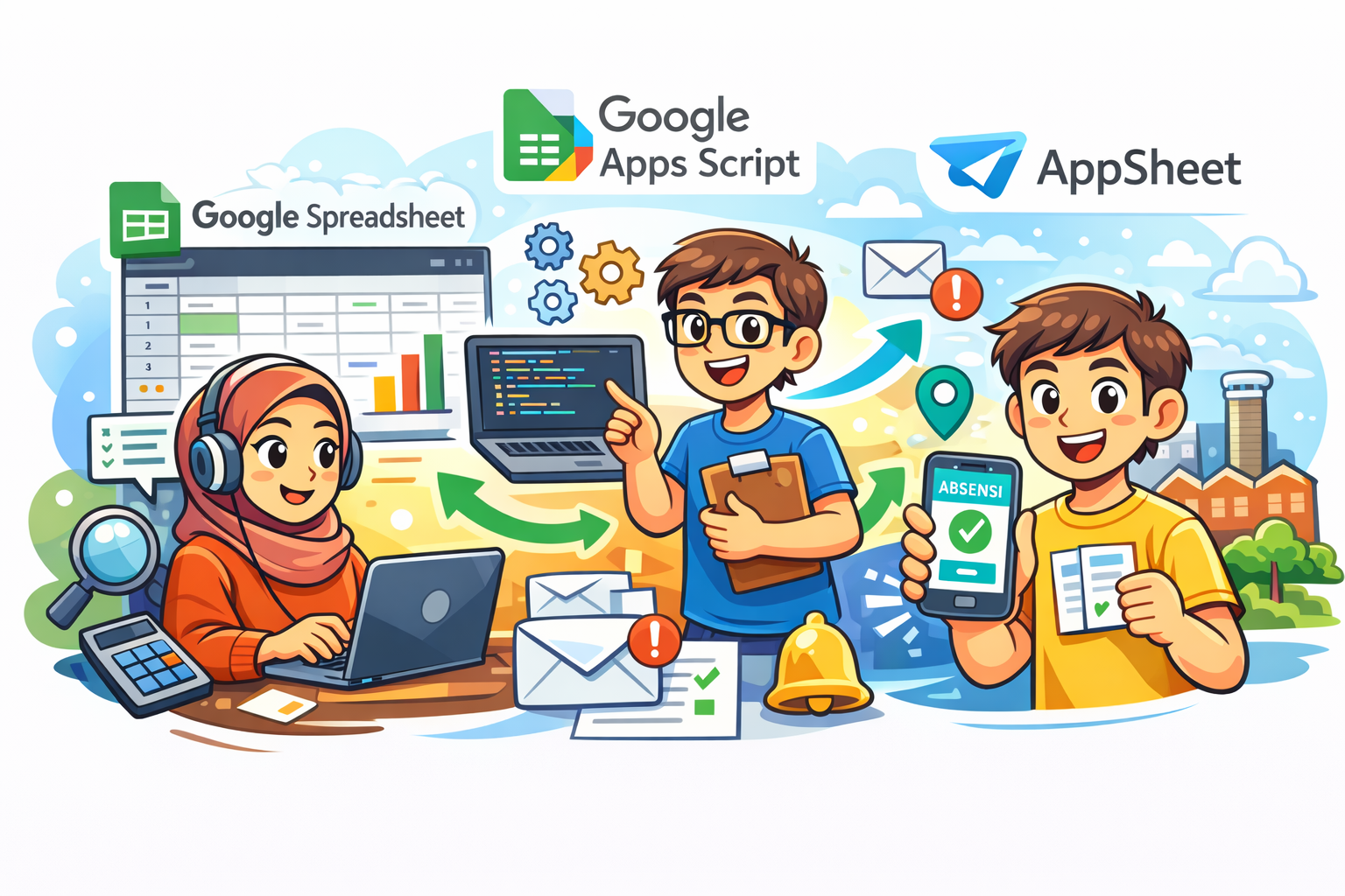 Panduan Lengkap Google Spreadsheet, Google Scripts Dan AppSheet