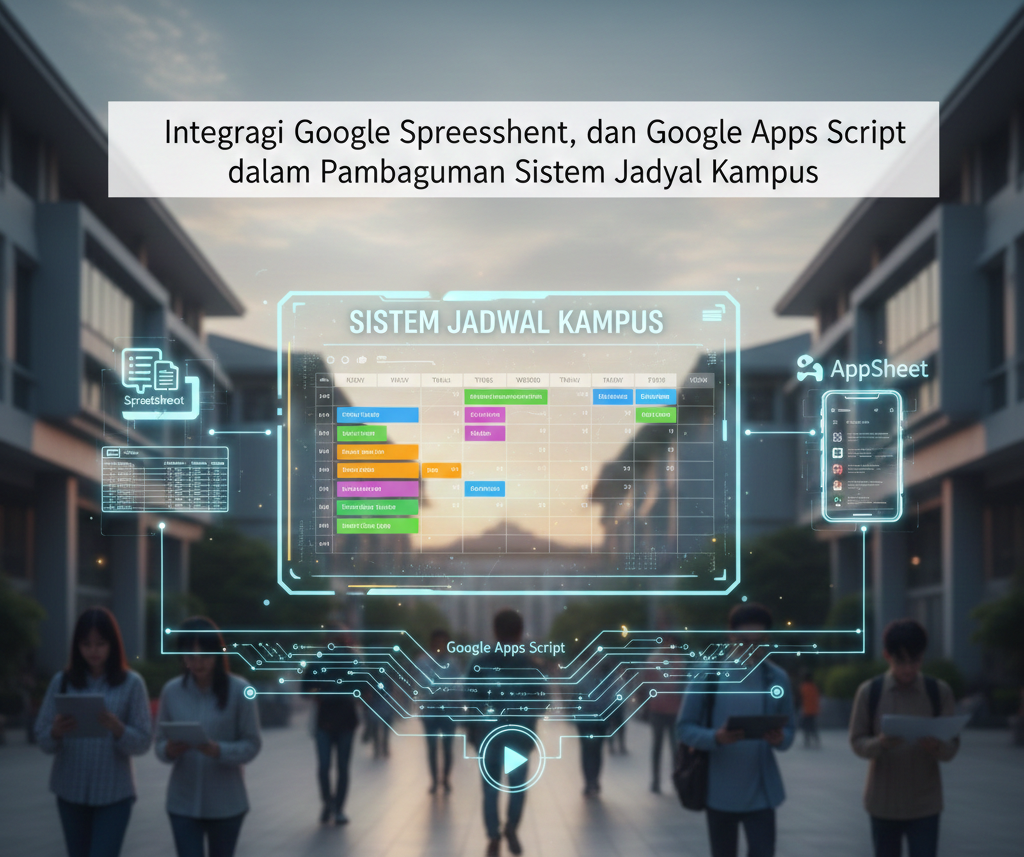 Integrasi Google Spreadsheet, AppSheet, dan Google Apps Script dalam Pembangunan Sistem Jadwal Kampus