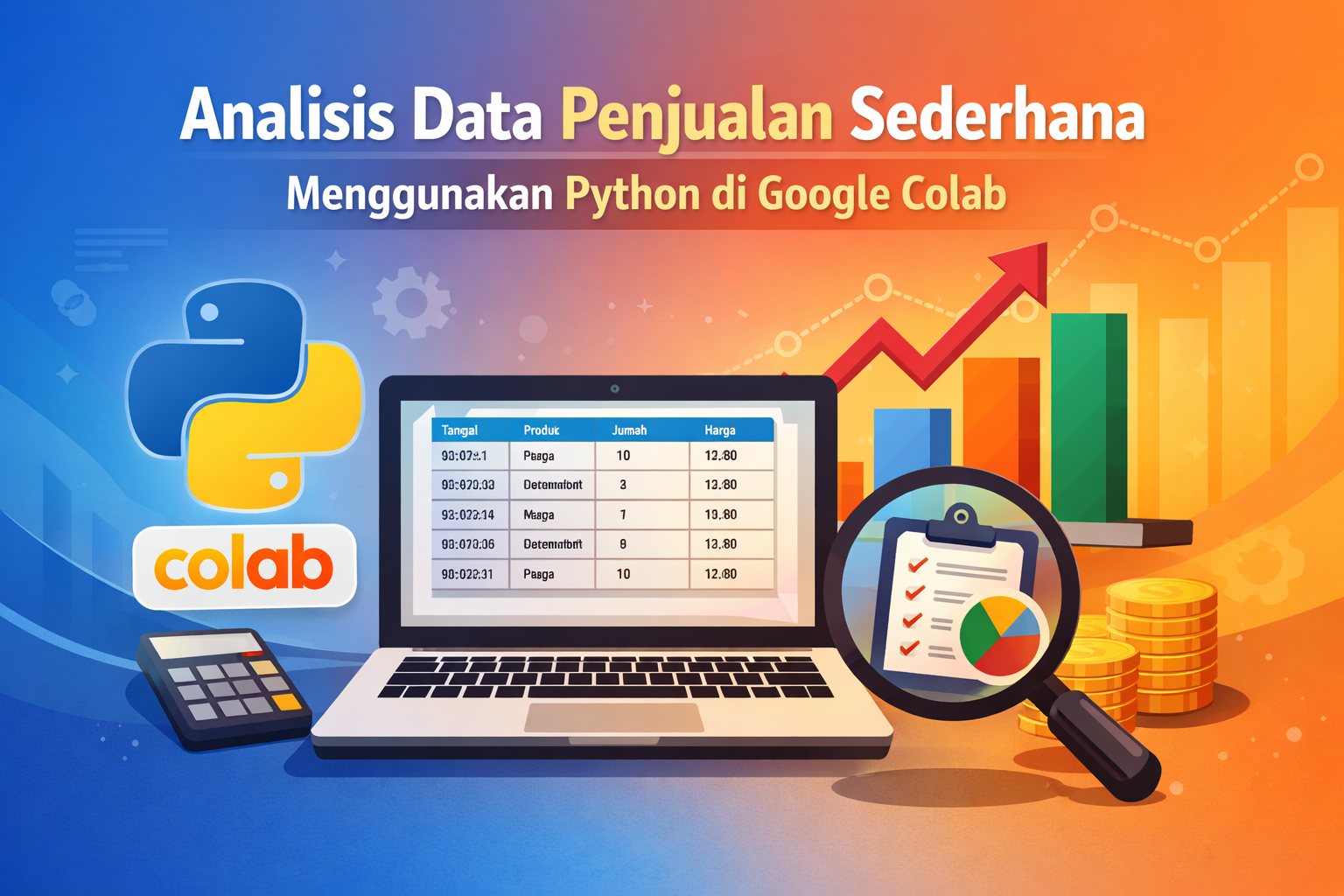 Analisis Data Penjualan Sederhana Menggunakan Python di Google Colab