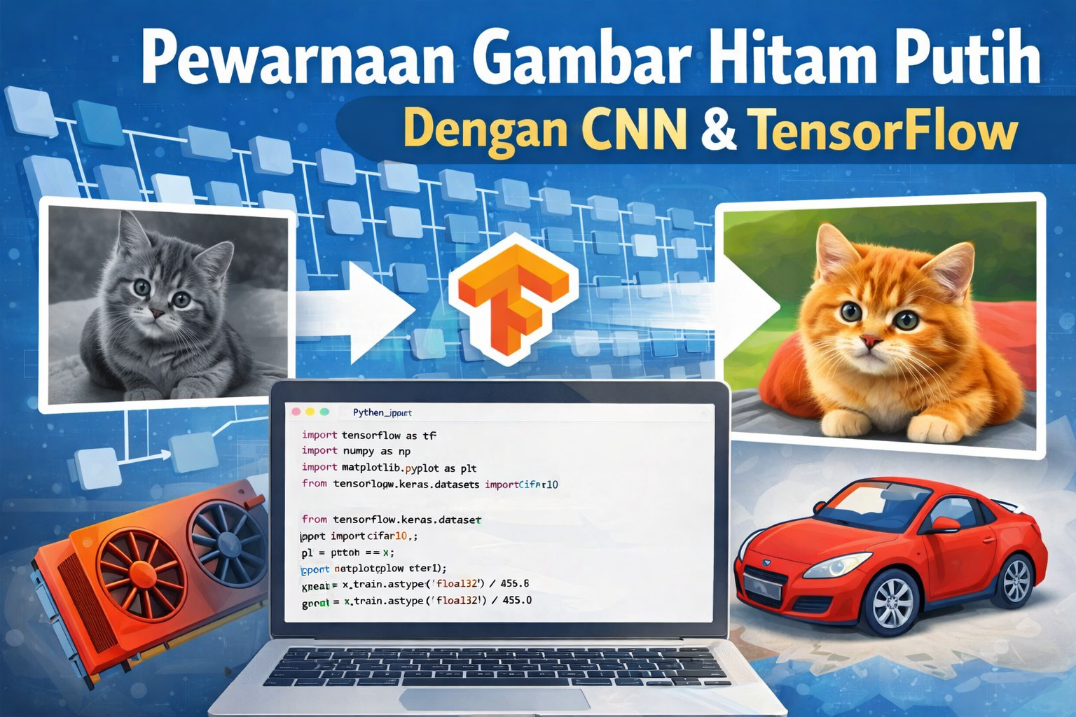 Cara Mengubah Gambar Hitam Putih Menjadi Berwarna dengan CNN dan TensorFlow